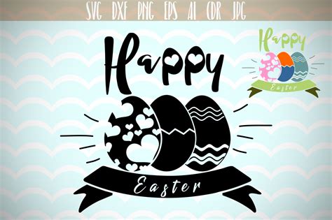 Happy Easter SVG (Graphic) by Vector City Skyline · Creative Fabrica