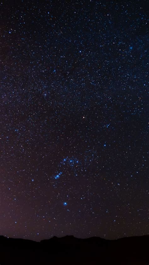 Download Wallpaper 1350x2400 Night Sky Stars Constellations