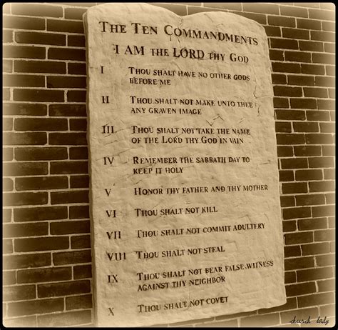 Living Life In Pa Wordful Wednesday The Ten Commandments