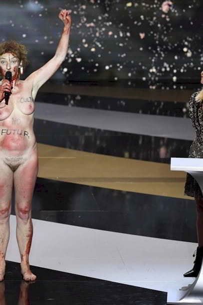 Corinne Masiero Naked On Stage At The Th Cesar Awards In Paris