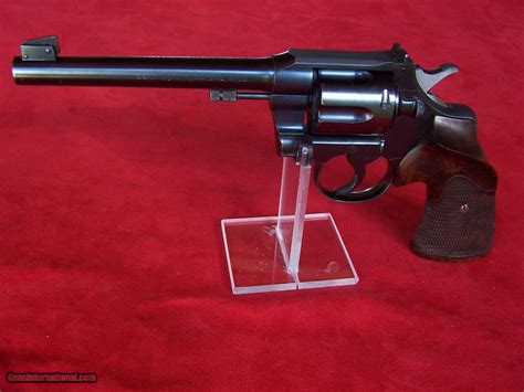 Colt Officers Model Target 22 With Sanderson Grips For Sale