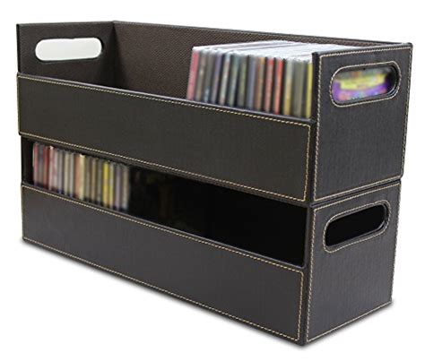Stock Your Home Stacking Cd Tray And Media Storage Box For Cd Shelf