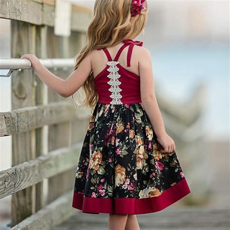 Little Girls Dresses 2019 Summer Baby Girl Clothes Kids Floral Dress