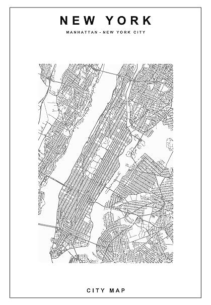 New York City Map Poster Maping Resources