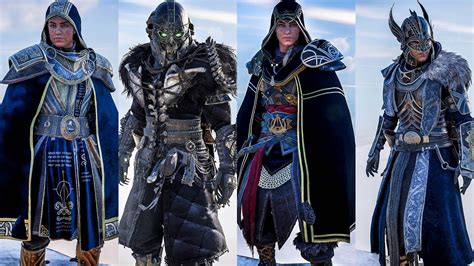 Assassins Creed Valhalla All Mythical Armor Sets Showcase Female Eivor Version Youtube