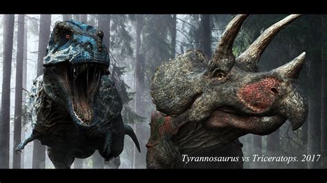 Tyrannosaurus Vs Triceratops 2017 By Vitamin Imagination Youtube