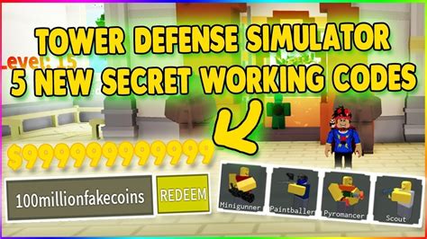 Oct 25, 2020 · here at rblx codes we keep you up to date with all the newest roblox codes you will want to redeem. Коды в Tower defense simulator!!! - YouTube