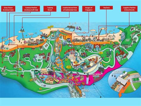 Sentosa Attractions Map Sentosa Blogsentosa Guidesentosa Island Blog