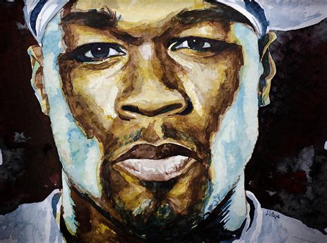 50 Cent Painting By Laur Iduc