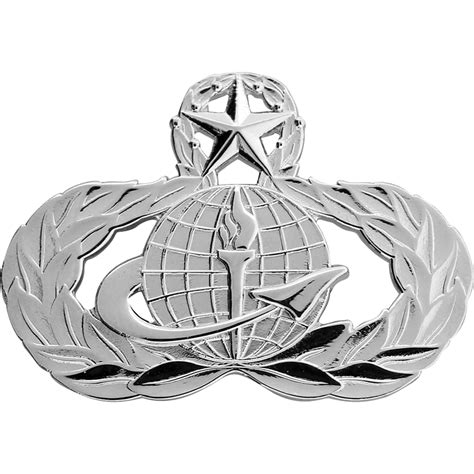 Air Force Master Force Support Badge Pin On Mid Size Rank