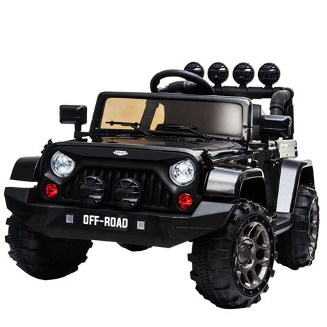 rovo kids electric ride  car  wd jeep inspired boys toy battery
