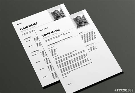 Indesign Cover Letter Template Resume Letter