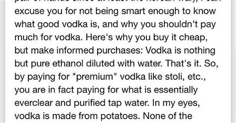 Found This While Looking For Differences In Vodka Brands Imgur