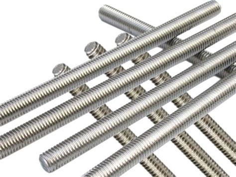 Round Hot Rolled Stainless Steel Threaded Rod For Construction