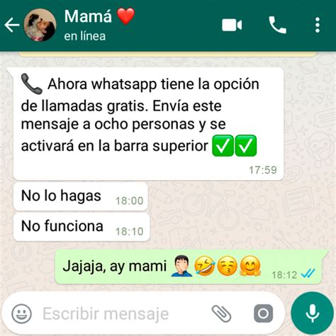 Conversaciones Más Chistosas Con Mamá En Whatsapp Hola