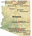 Karte Arizona - Dia-Faszination-Natur-USA