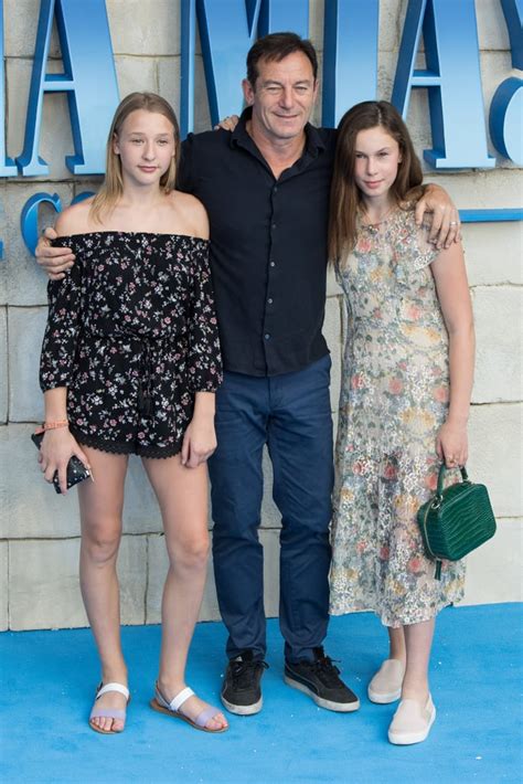 Pictured Jason Isaacs And His Daughters Celebrities At Mamma Mia Here We Go Again Premiere