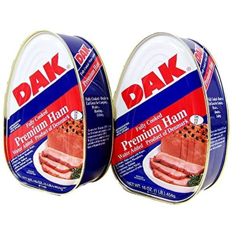 Dak Premium Canned Ham 16oz Fully Cooked Ready To Eat 2 Pack