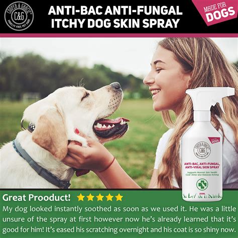 Candg Pets Antibacterial Anti Fungal Itchy Dog Spray Dogs Allergy Itch