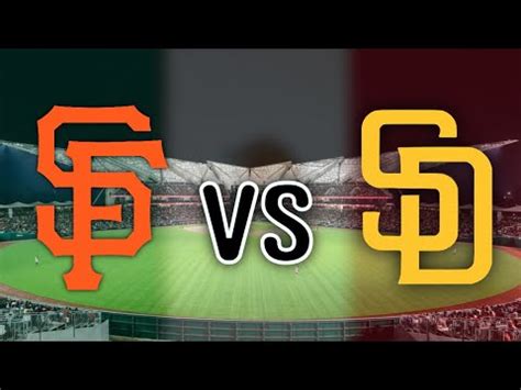 Giants Vs Padres Highlights YouTube