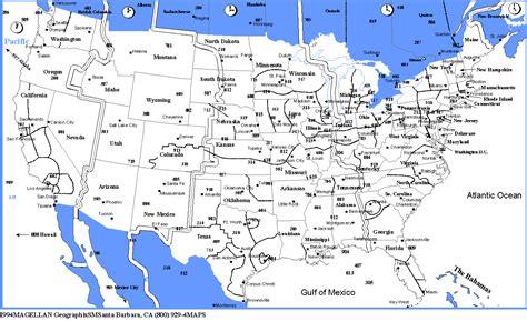 26 Us Area Codes Map Maps Online For You