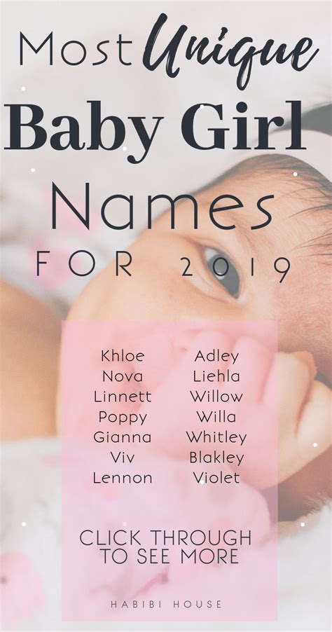 Most Unique Baby Girl Names Of 2019 Baby Girl Names Unusual Baby