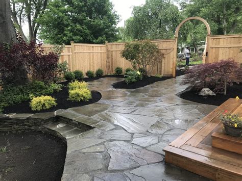 Flagstone Patio Design In Medford Lakes New Jersey