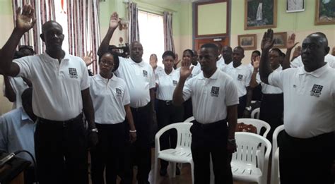 22 New Officers Sworn Into City Police Department St Lucia News From The Voice