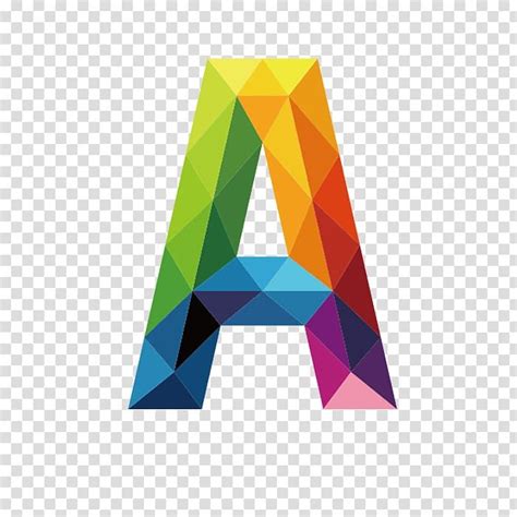 Multicolored Letter A Illustration Letter Colorful Letters A