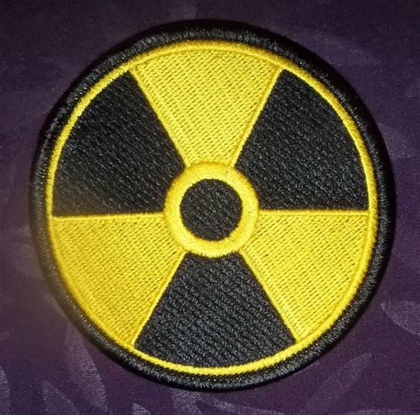Details About Radiation Symbol Patch Nuclear Radioactive Hazardous