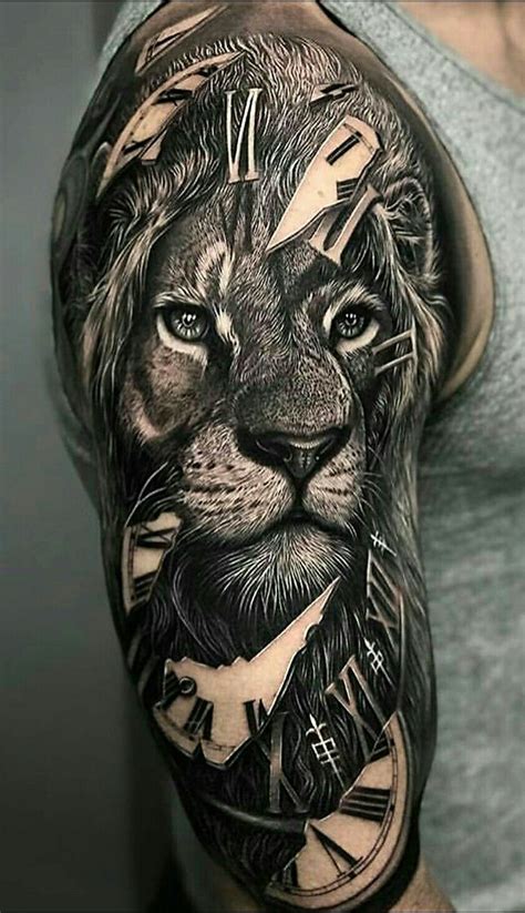 Shoulder tattoos can be combined with sleeve tattoos if you are looking for a large design. Tattoos | Badass sleeve tattoos, Shoulder tattoos, Lion tattoo