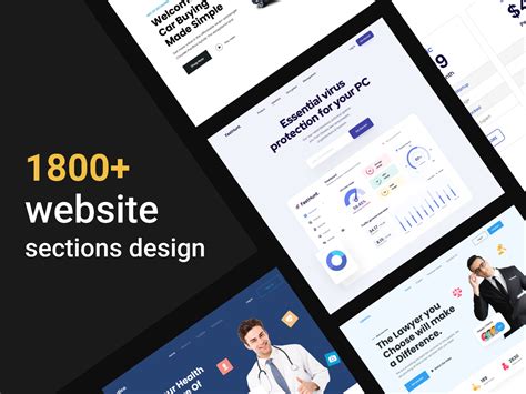 200 Website Sections Design Figma