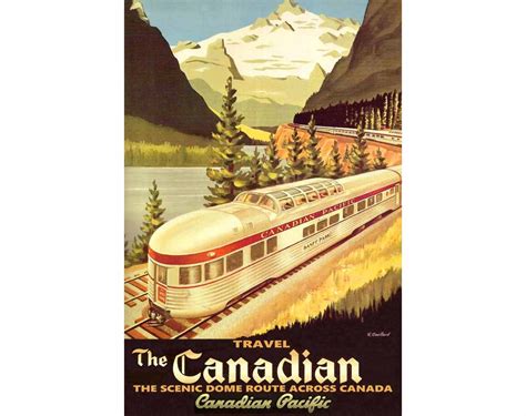 Free Shipping And Easy Returns Vintage Canadian Pacific Railway Poster
