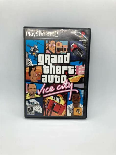 Ps2 Grand Theft Auto Vice City Complete In Box Cib Playstation With