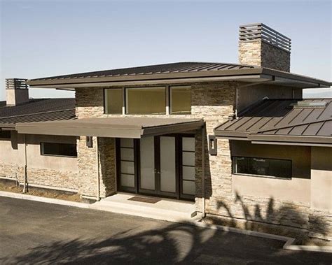 Modern farmhouse in aquafir™ black. contemporary chimney cap | • Architecture • | Pinterest ...