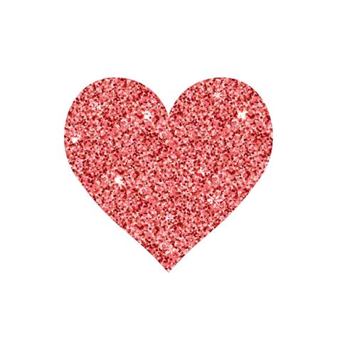 Red Glitter Heart Sticker 0f9