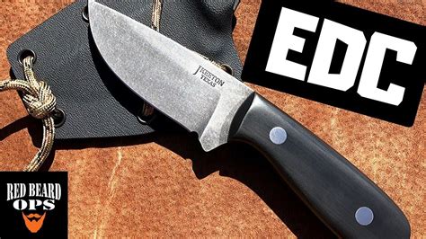 Making A Small Edc Fixed Blade Knife Start To Finish Youtube