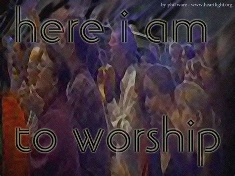 Praise — Powerpoint Background Of Here To Worship — Heartlight®