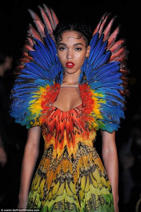 Fka Twigs Wears Famous Alexander Mcqueen Birds Of Paradise Gown