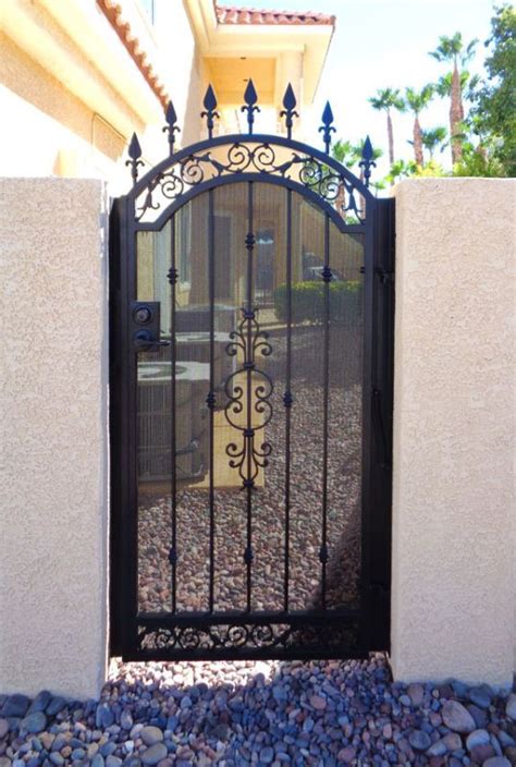 Custom Wrought Iron Single Gates Las Vegas Artofit