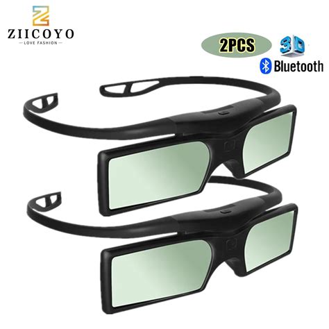 2x Bluetooth 3d Smart Lcd Led Tv Active 3d Glasses For Samsung Sony Panasonic 3d Rf Tv And Epson