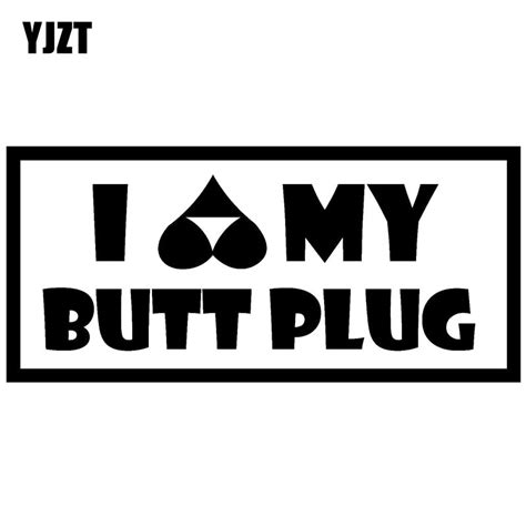 Buy Yjzt 15x68cm I Love My Butt Plug Humorous Vinyl