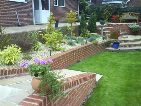 Retained Wall Path Leading To Lawn Archives Ulyett Landscapes Ltd