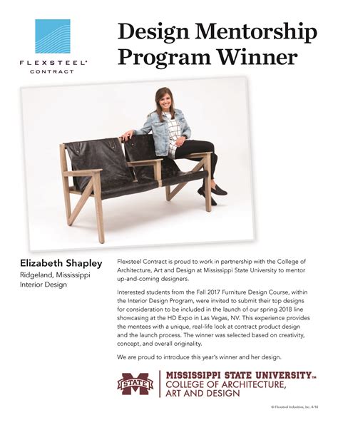 Msu Interior Design Student Elizabeth Shapley Designs Chair For