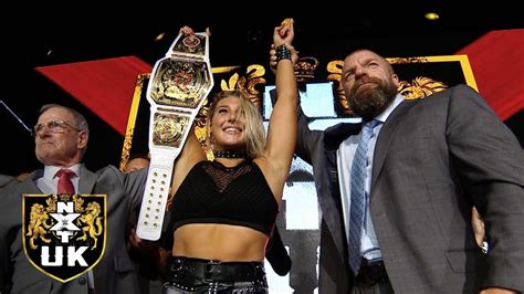 Rhea Ripley Becomes First Ever Wwe Nxt Uk Womens Champion Wrestling