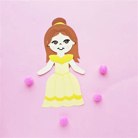 Princess Belle Paper Doll Craft Ottawa Mommy Club