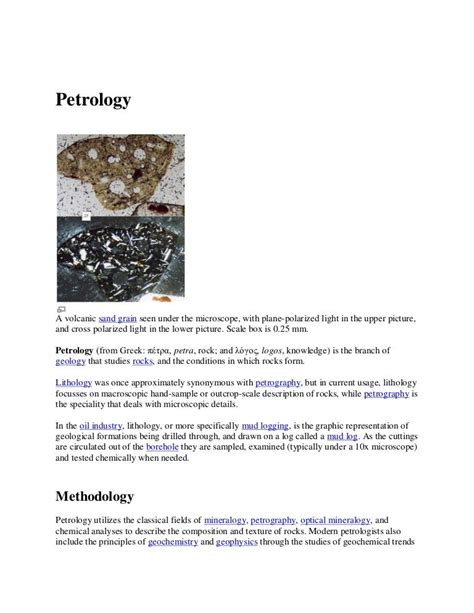 Lecture On Petrology