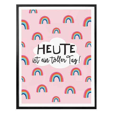 Poster Hppy Life Heute Ist Ein Toller Tag Wall Artfr