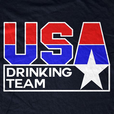 Usa Drinking Team T Shirt Fat