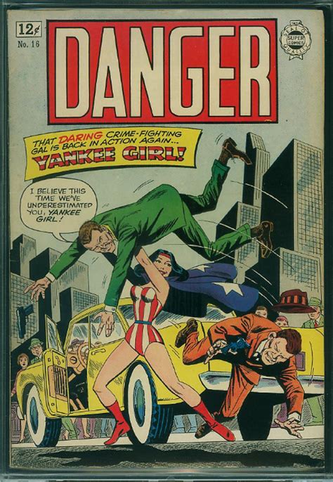 Danger 16 Vintage Comic Book Cover